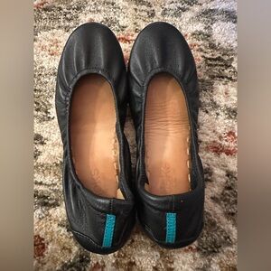 Tieks Black Leather Ballet Flats